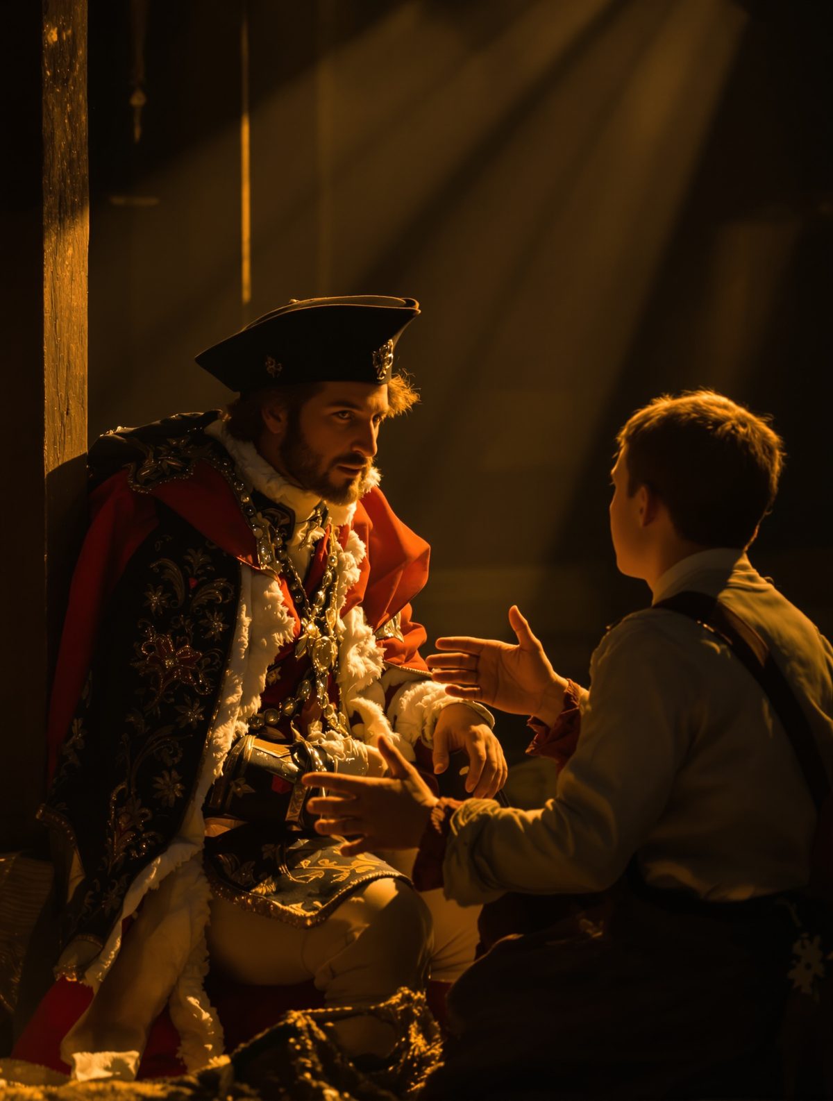 King George I's secret English lessons with his favorite stable boy