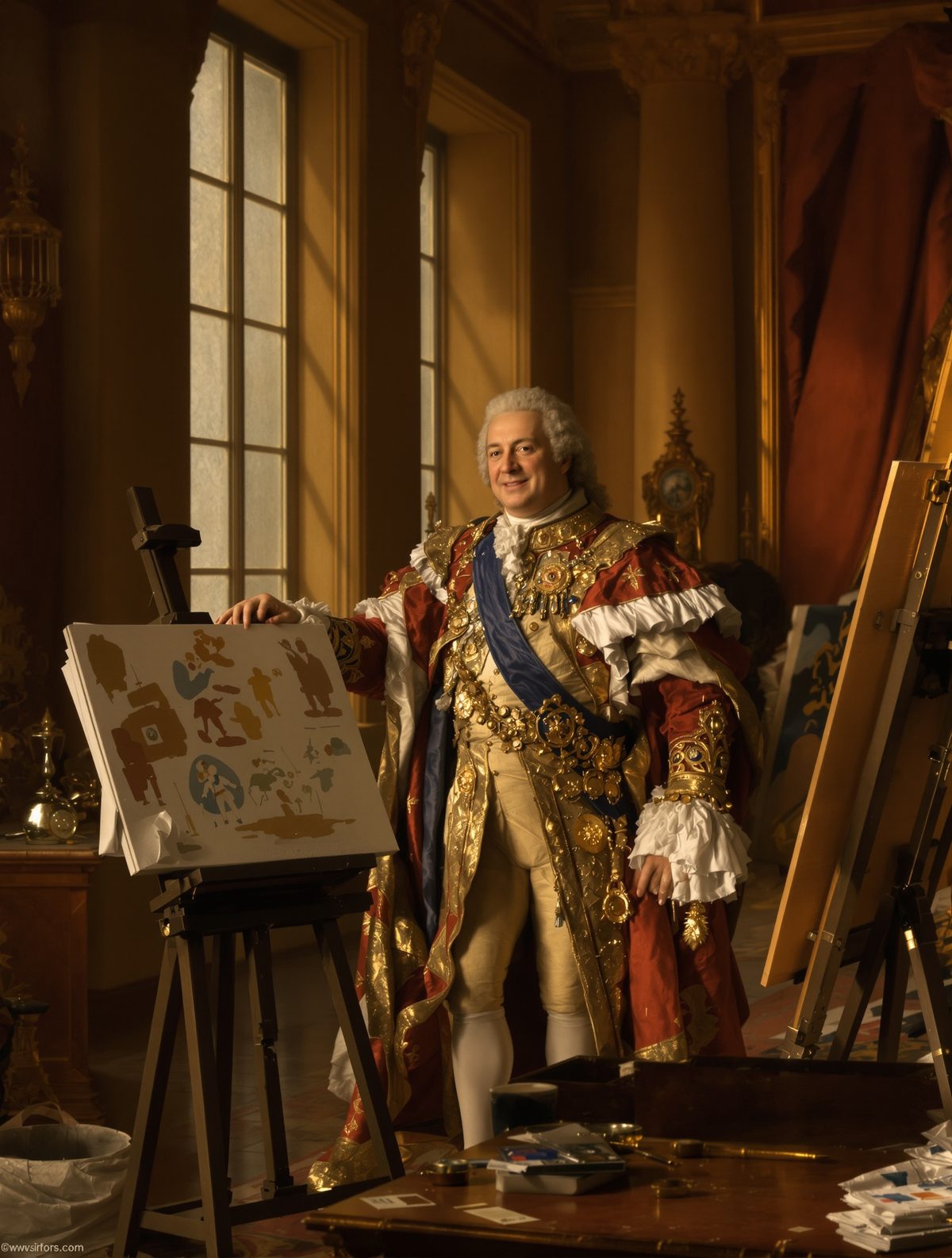King George II's accidental nude portrait sitting shocked court artists