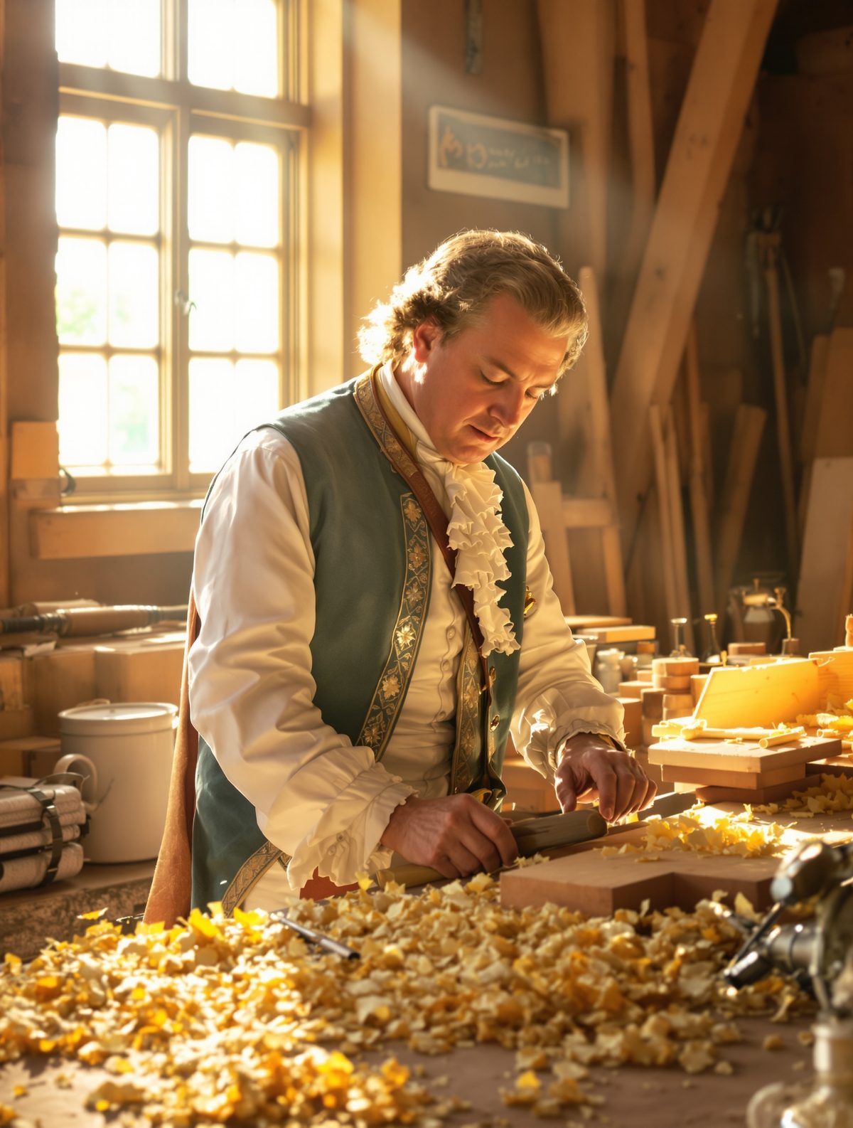 King George III's secret carpentry hobby that scandalized his court