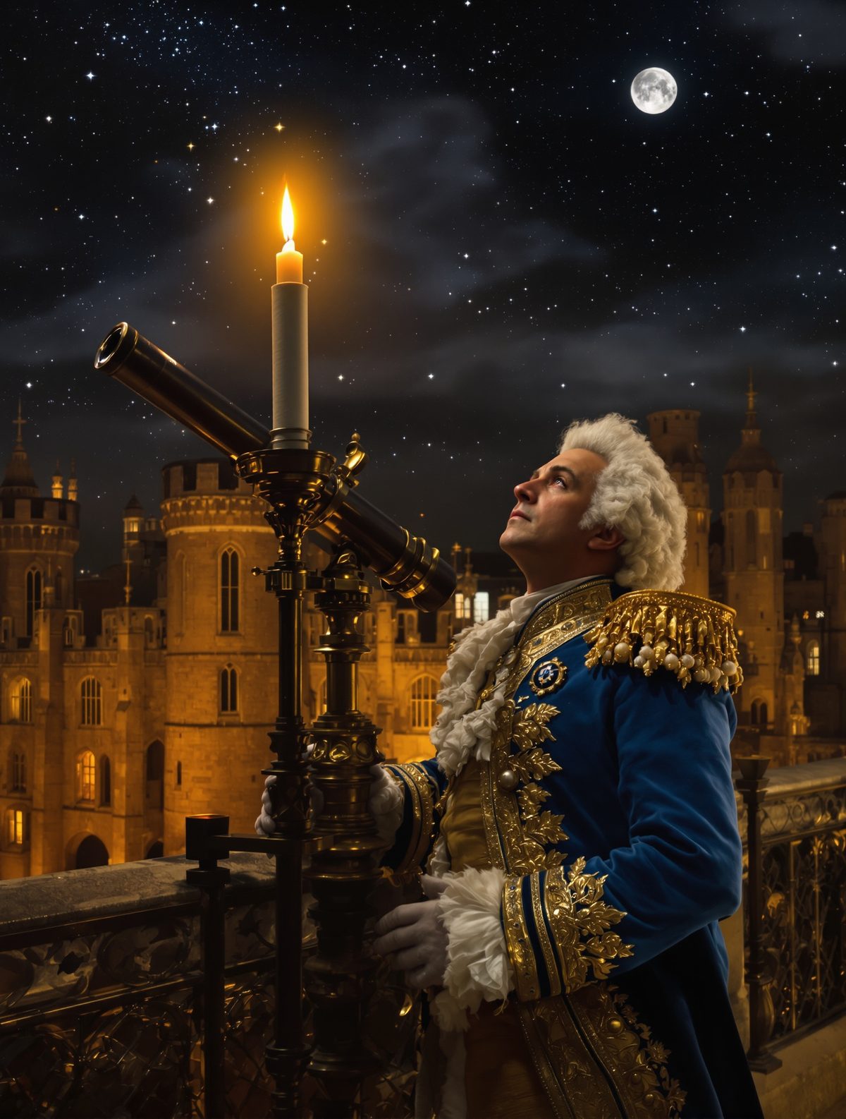 King George III's secret midnight astronomy saved his sanity