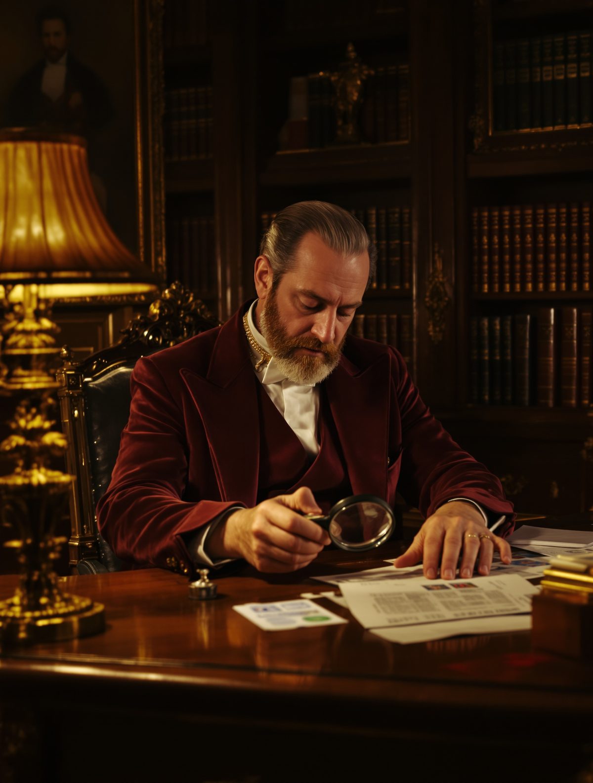 King George V's secret midnight ritual with his stamp collection