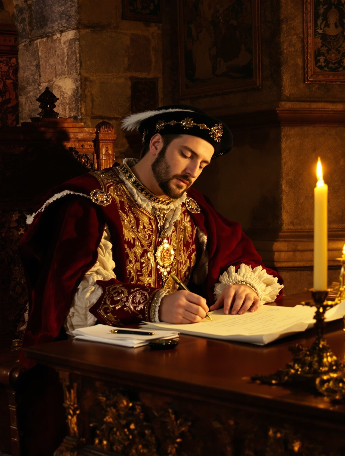 King Henry VII's secret handwritten bedtime stories for young Henry VIII