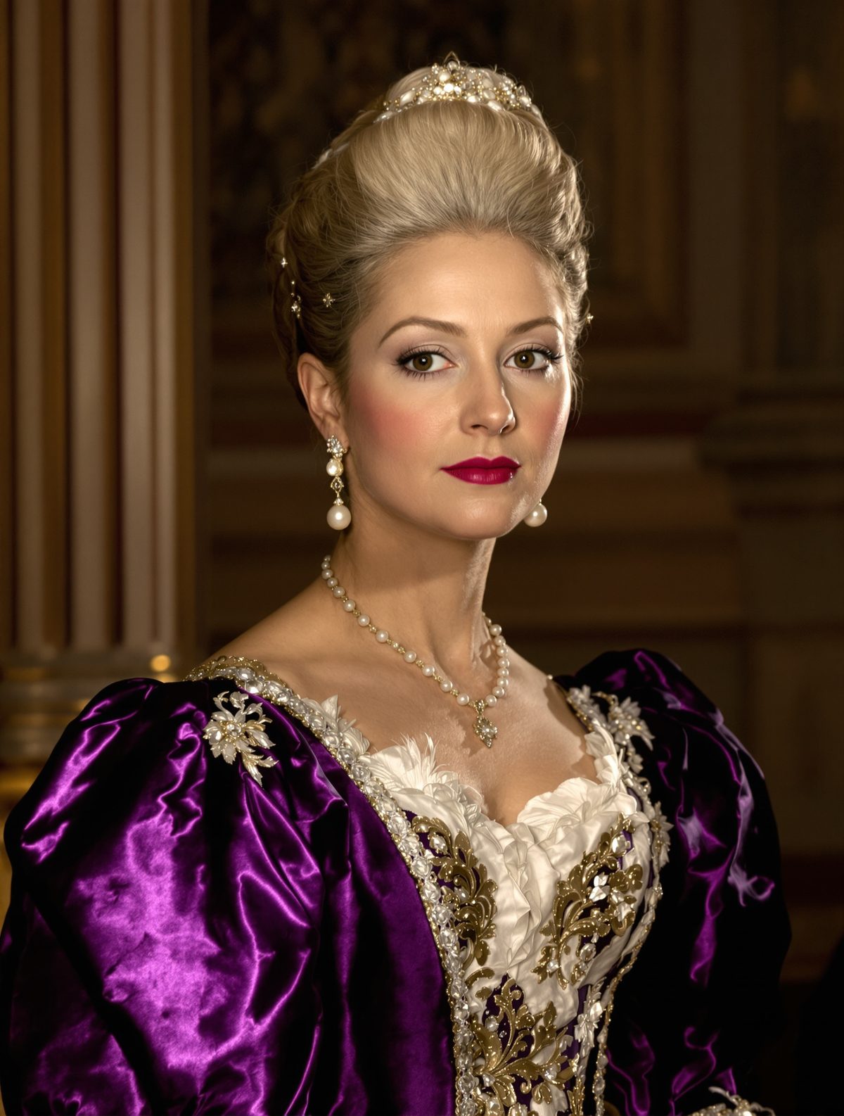 Princess Augusta's scandalous purple coronation gown defied the Queen