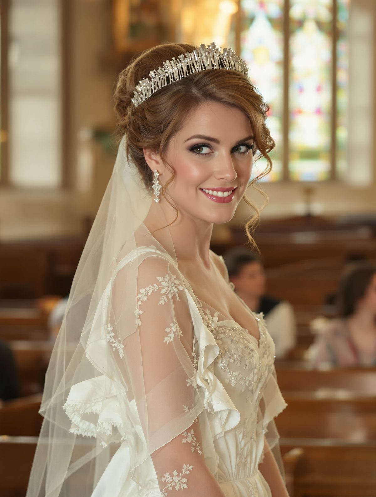 Princess Beatrice's last-minute wedding tiara almost fell off mid-ceremony