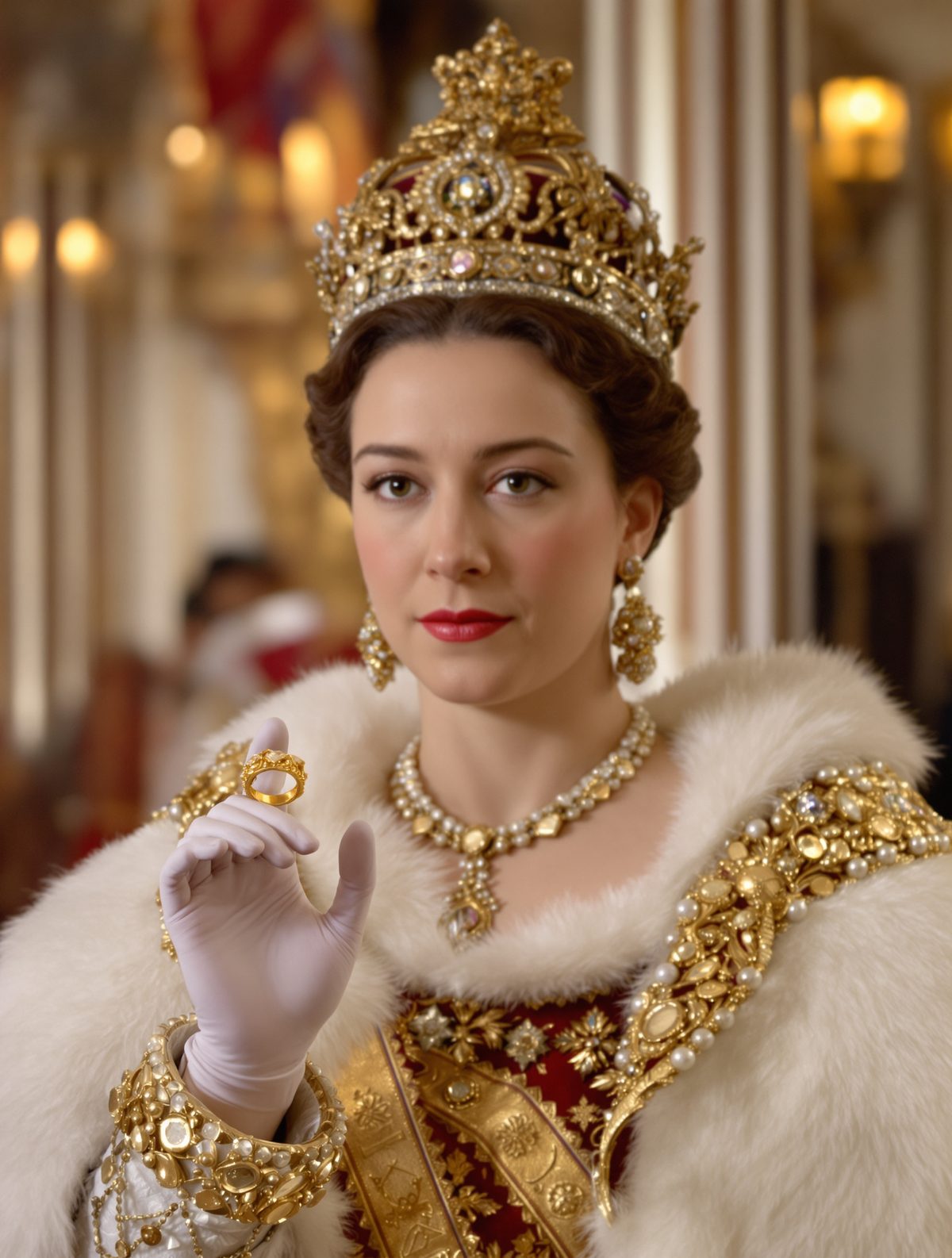 Queen Elizabeth I's coronation ring got permanently stuck on her finger